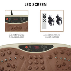 Vibration Plate Machine Fitness Body Shaper Slim Trainer Exercise Workout Home Gym Music Remote Power