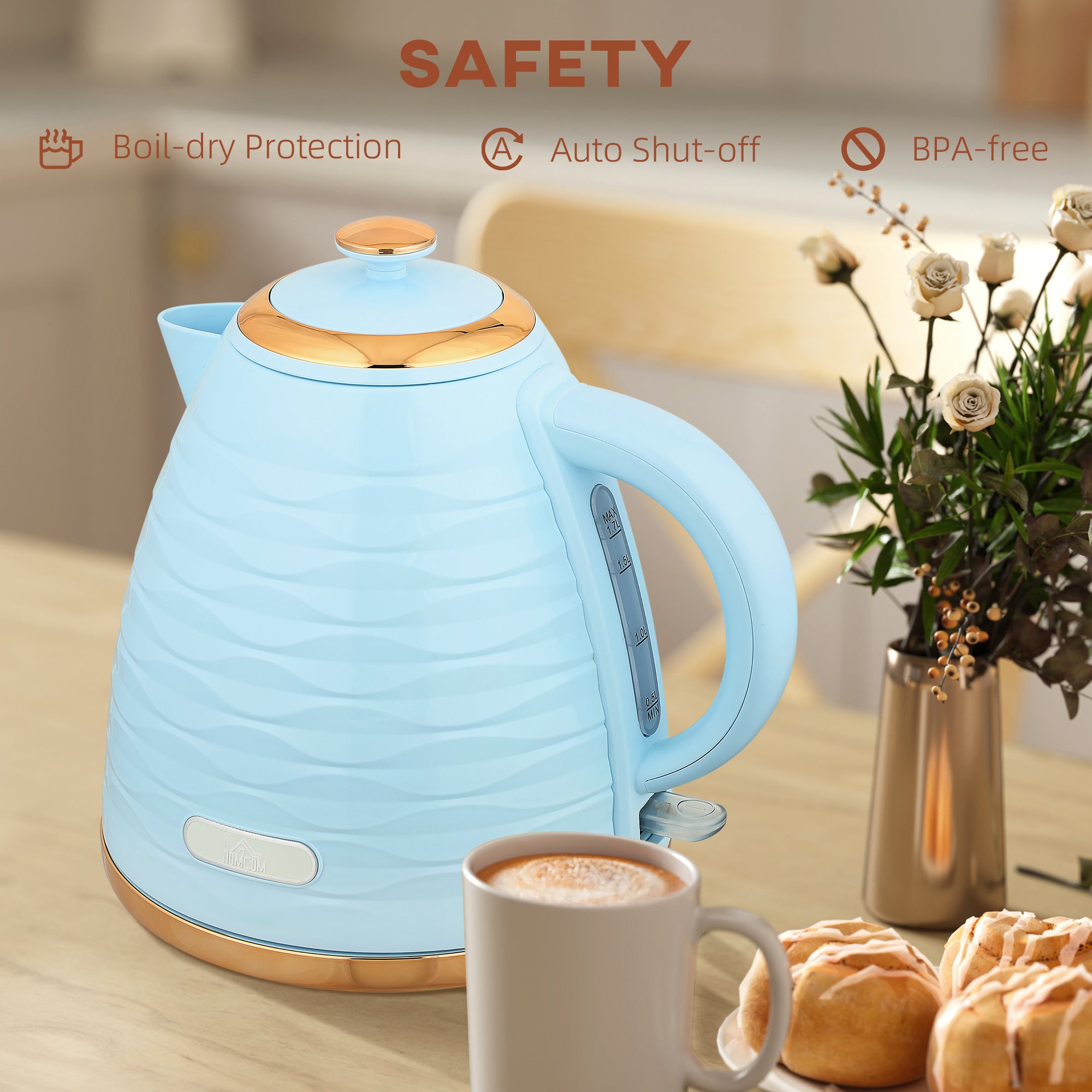 Fynco - 3kW Rapid Boil Honeycomb Kettle - Light Blue