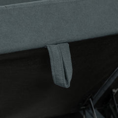 L' Shape Modular Storage Sofa - Dark Grey