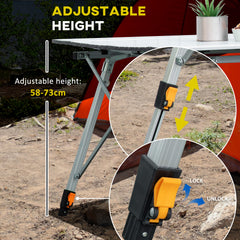 3 Piece Folding Camping Table and Chairs Set, Backpacking Chairs with Portable Table
