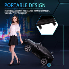 Audi E-tron Licensed 12V Kids' Electric Ride on, Electric Car for Kids, with Parental Remote, Music Lights MP3, Suspension Wheels, for 3-5 Years, Black