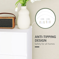 Chest of Drawers, 4-Drawer Storage Cabinets, Modern Dresser, Storage Drawer Unit for Bedroom