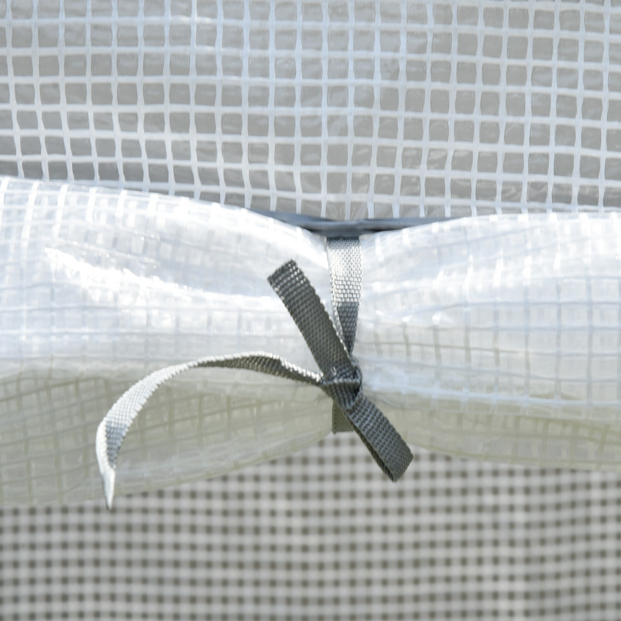 100 x 50 x 150cm Tomato Greenhouse with Roll-up Door, Mini Greenhouse with PE Cover, Outdoor Grow House Small Green House for Yard, Balcony, Garden, White