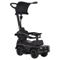 3 in 1 Kids Children Ride on Push Car Toddler Sliding Car G350 Licensed Walker Foot to Floor Slider Push-Along with Horn Steering Wheel NO POWER Manual, Black