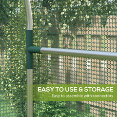 Fynco - 120 x 120cm Mini Polytunnel Greenhouse