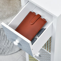 Chest of Drawers, 4 Drawer Dresser, Storage Organizer Toilet Tissue Cabinet for Bedroom, Bathroom