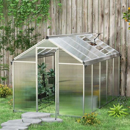 10 x 6ft Aluminium Frame Walk-In Greenhouse