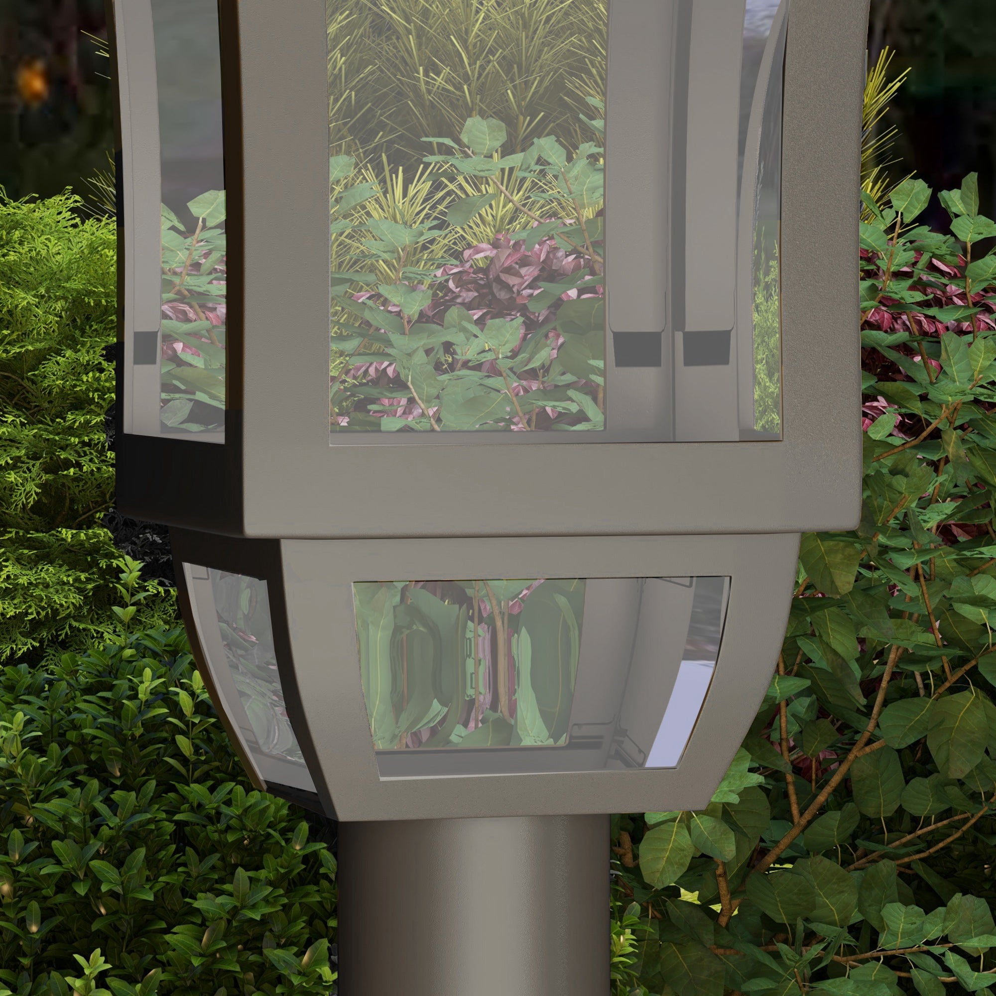 Fynco - 1.3 m Garden Lamp Post Light, LED Outdoor Solar Post Lights, Waterproof IP44 for Patio, Garden, Pathway, Cool White