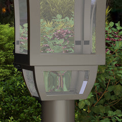 Fynco - 1.3 m Garden Lamp Post Light, LED Outdoor Solar Post Lights, Waterproof IP44 for Patio, Garden, Pathway, Cool White