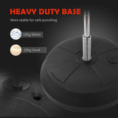 Training Boxing Punch Ball Set 125-145H x Φ43cm with Gloves Air Pump, 4-Position Adjustable Height Freestanding Boxing Speed Ball for Teenagers Exercise Training