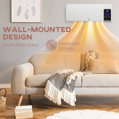Fynco - 2000W Wall-Mounted Heater, 18-45°C Temperature, White