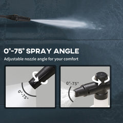 1800W High Pressure Washer, 150 Bar Pressure, 510 L/h Flow, High-Performance Portable Power Washer Jet Wash Cleaner with 6M Hose, Snow Foam Bottle for Garden, Car, Furniture, Yellow