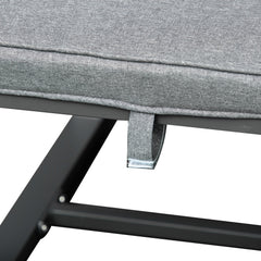 9PCs Patio Aluminium Dining Set, Space Saving Cube Set with 4 Chairs, 4 Ottoman, Cushions, 8 Seater Garden Furniture