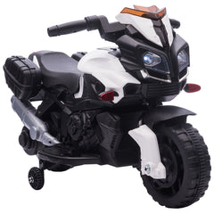 Kids Electric Motorbike 6V Ride on Motorcycle Vehicle w/ Lights Horn Sounds for 1.5-4 Years Old White