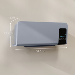 Fynco - 2000W Wall Mounted Heater, 18-45°C Temperature, Grey