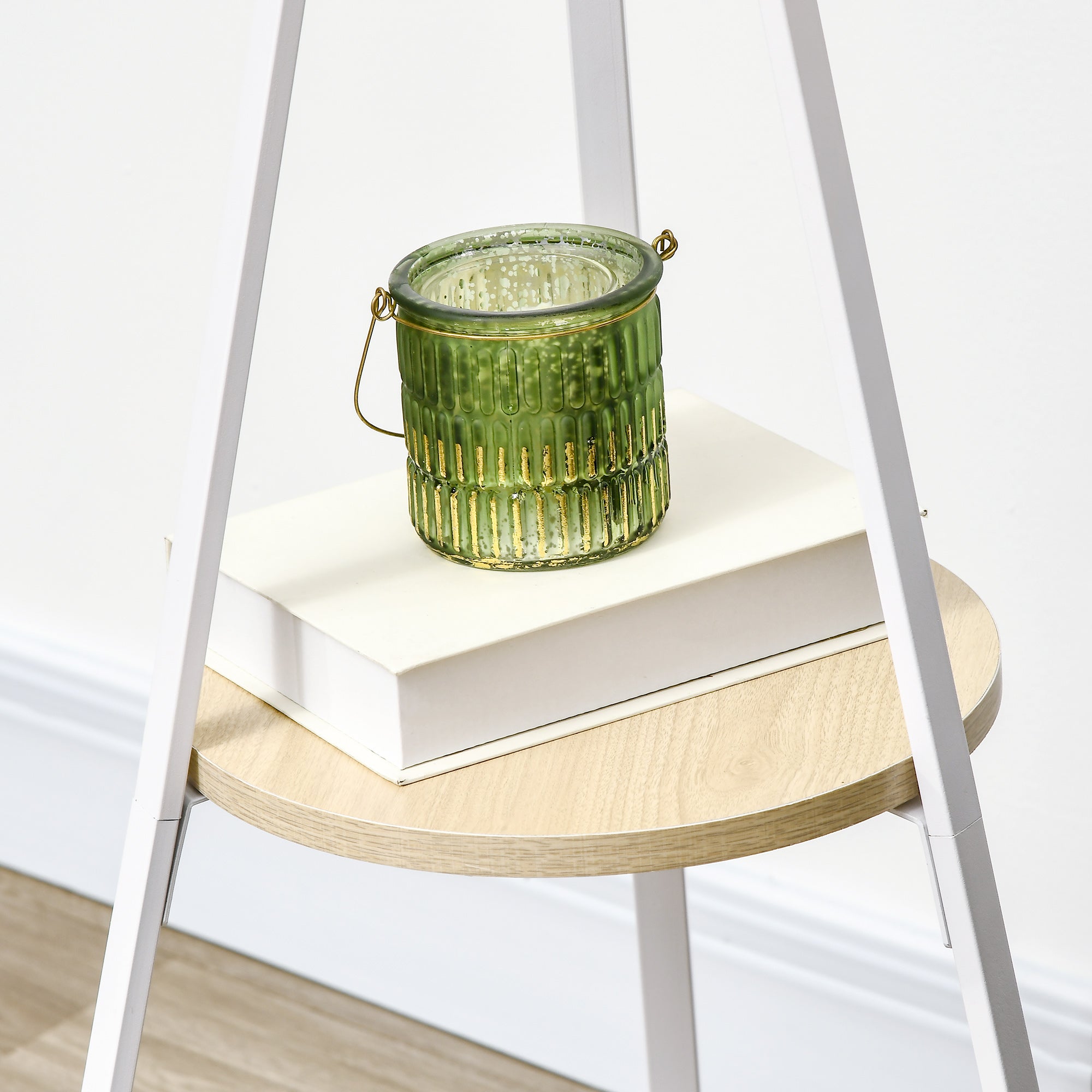 Freestanding Metal Coat Rack Stand 9 Hooks Clothes Tree with 1 Shelf Hat Display Hall Tree Hanger Bag Umbrella Hanging Organiser White