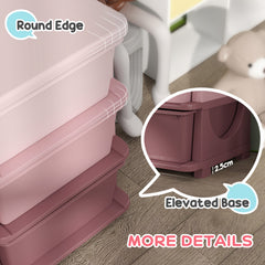 Kids Storage Unit, with Nine Drawers - Pink