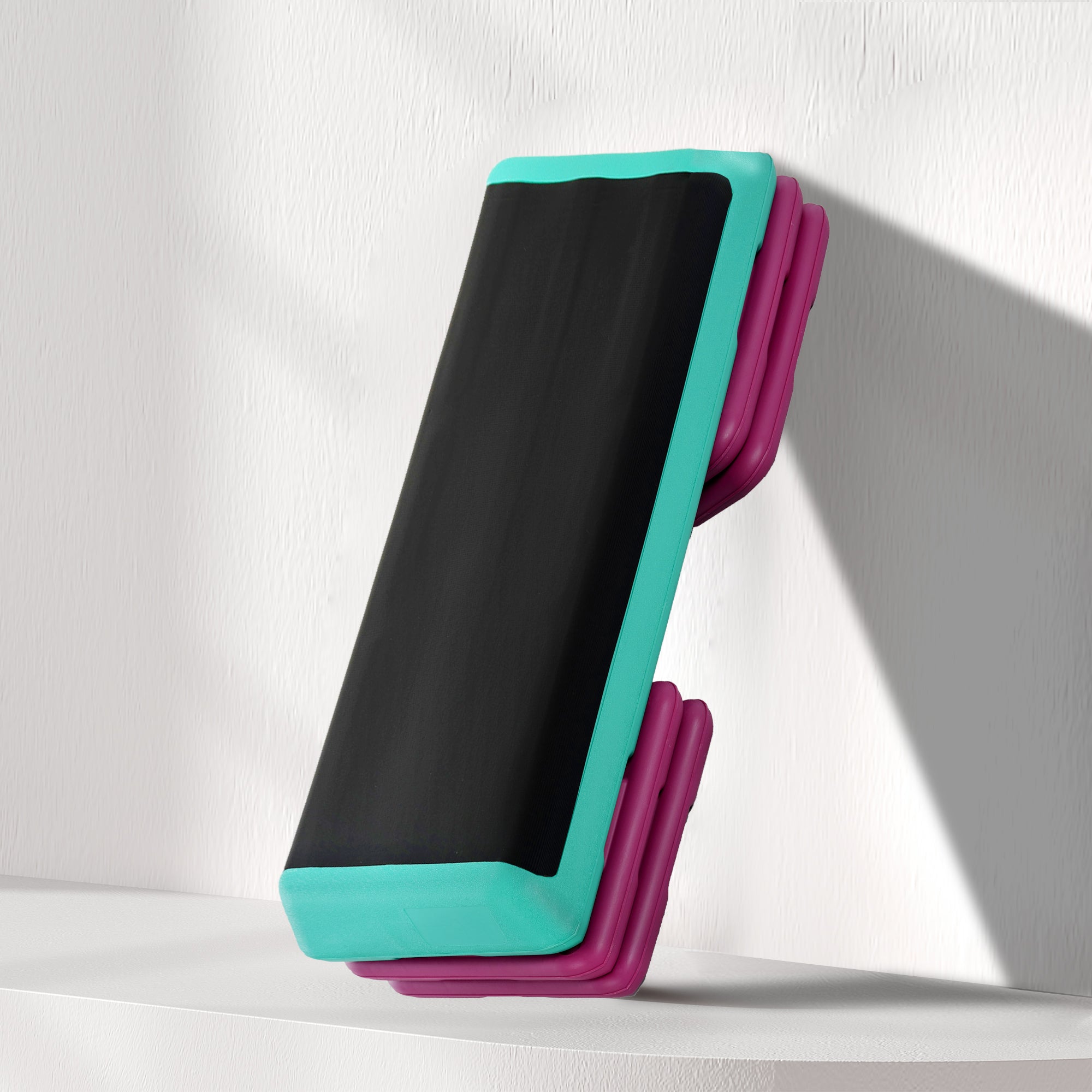 3-Level Aerobic Step 10/15/20cm Steppers for Exercise Workout w/ Non-Slip Top Compact Stepper Home Office Indoor Outdoor Fitness Equipment