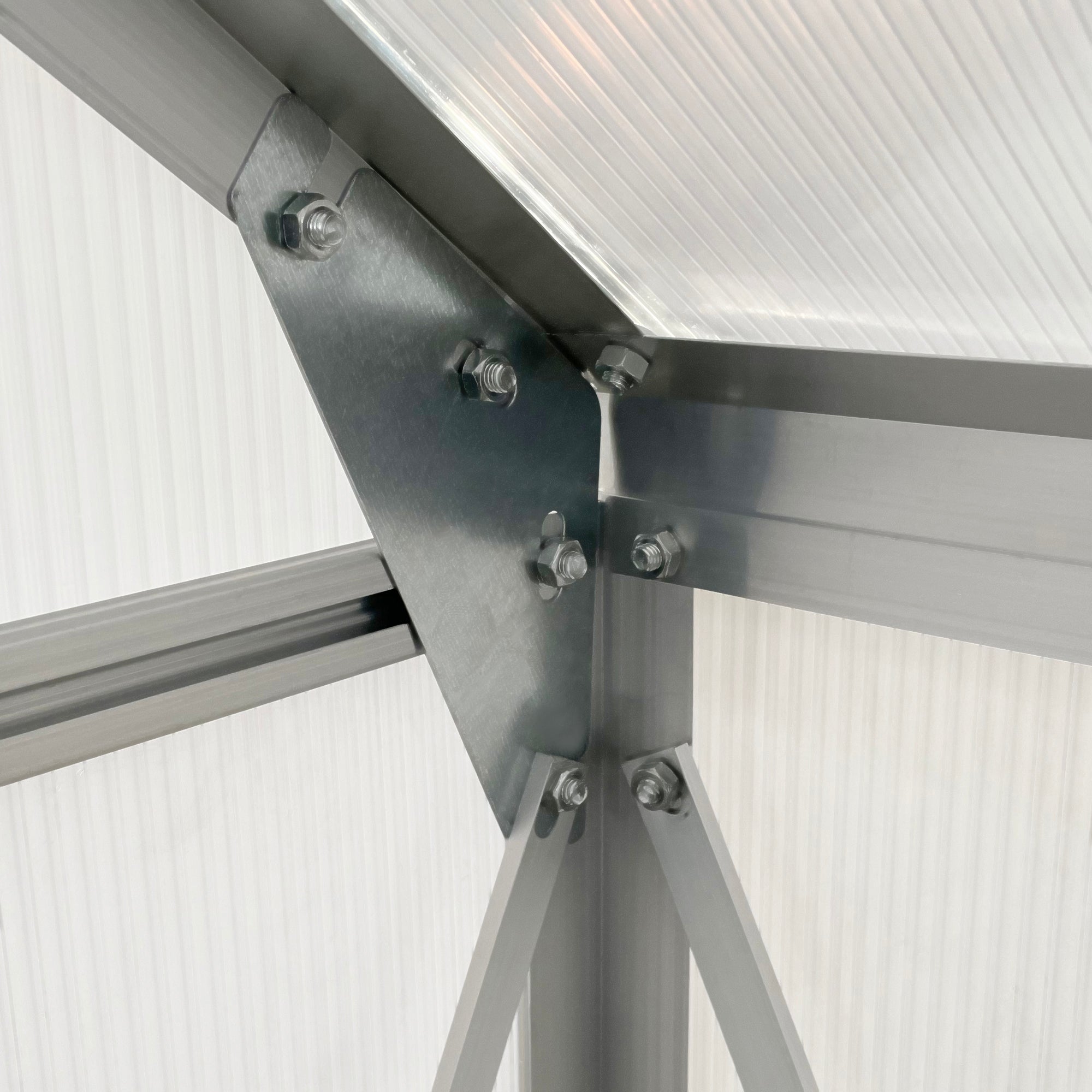 Fynco - 190 x 190cm Walk-In Polycarbonate Greenhouse