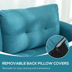 L' Shape Modular Sofa, with Storage - Light Blue
