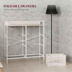 Rustic Chest of Six Fabric Drawers - Natural