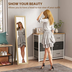 Fynco - 37 x 157 cm Full Length Mirror - Natural