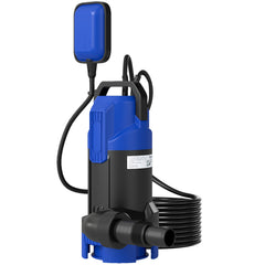 750W Submersible Water Pump for Dirty/Clean Water, 20000L/H Electric Sump Pump with Float Switch, Drain Water from Garden Pond, Hot Tub, Ditches, Portable and Lightweight