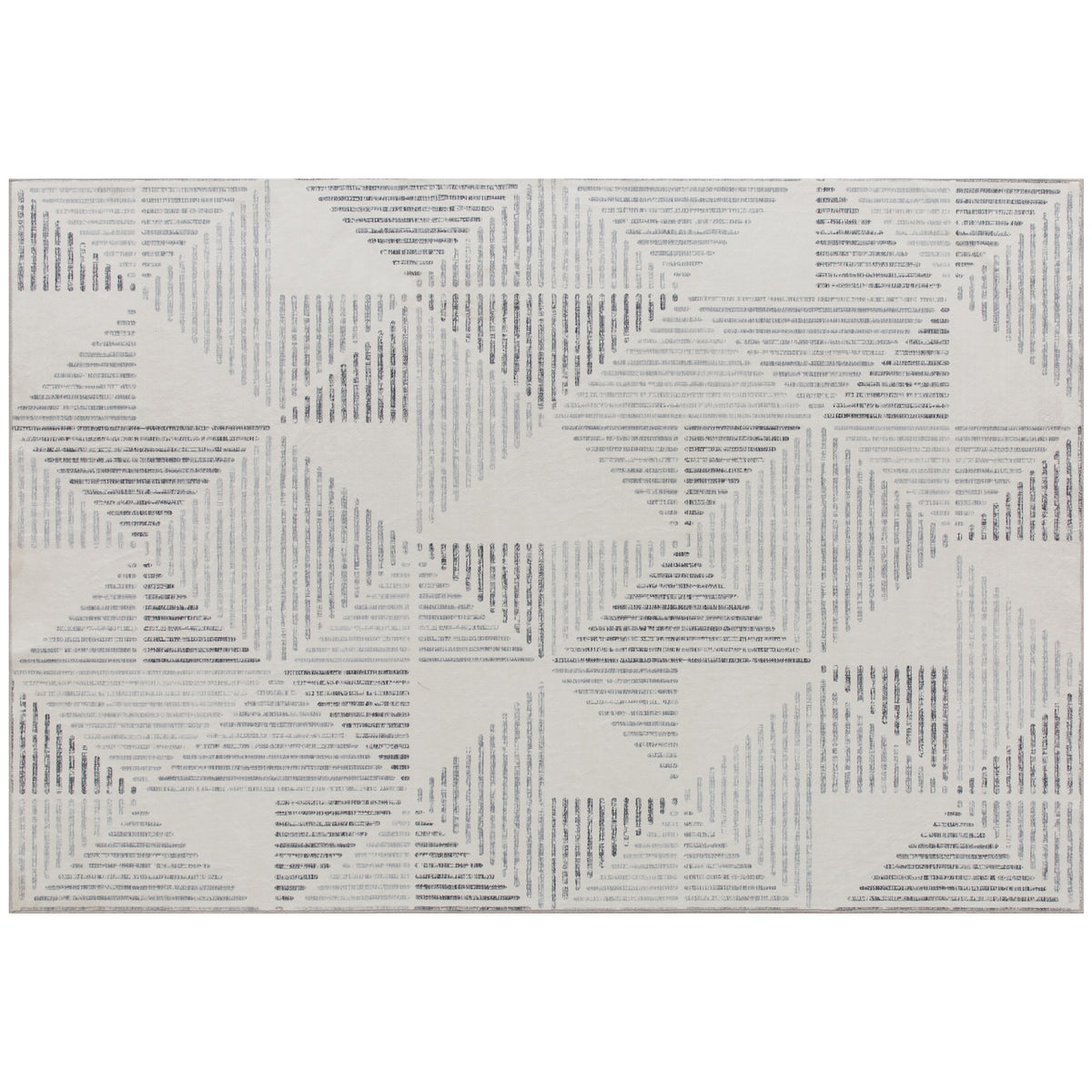 Fynco - Modern Area Rug, Geometric Pattern Non-Slip Washable Rug, Soft Floor Carpet for Living Room, Bedroom, Dining Room, Home Office, 290 x 200 cm, Grey