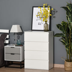 Chest of Drawers, 4-Drawer Storage Cabinets, Modern Dresser, Storage Drawer Unit for Bedroom