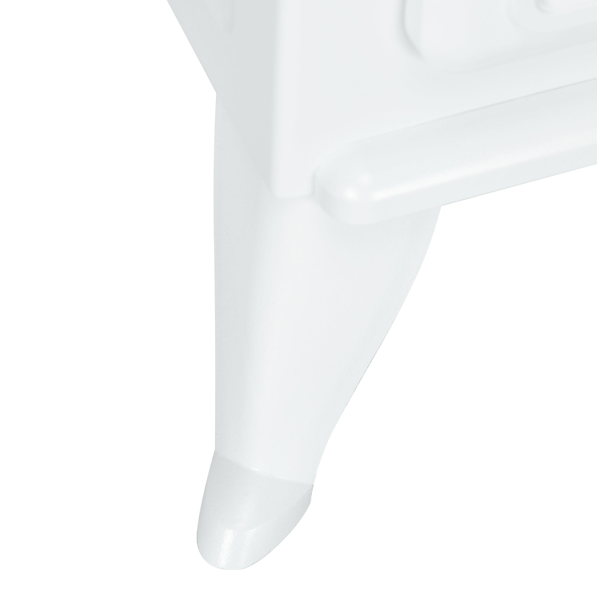 Fynco - Modern Electric Fireplace, Freestanding Electric Stove Fire with Flame Effect, 950/1850W, White