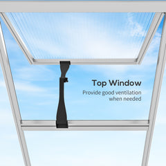 10 x 6ft Aluminium Frame Walk-In Greenhouse