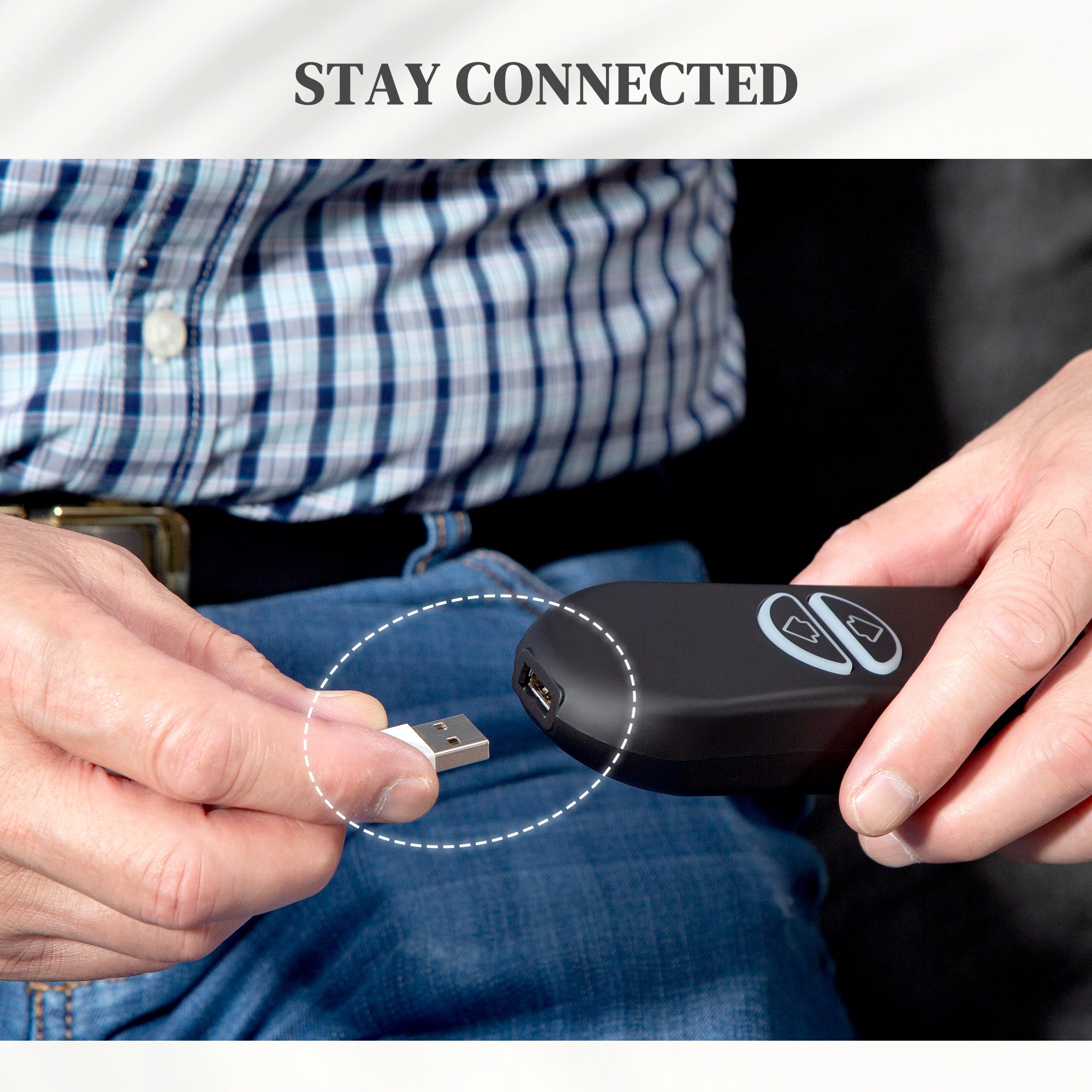 Fynco - Power Lift Recliner Chair with Vibration Massage, Heat, USB - Grey