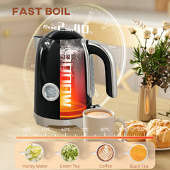 Fynco - Retro Toaster and Kettle Set - Black