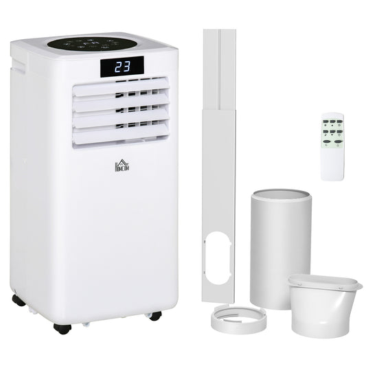 10000 BTU Air Conditioning Unit, 3-in-1 Portable Air Conditioner, Dehumidifier, Cooling Fan with Remote Control, Digital Display, 2 Speeds, 24H Timer, Window Venting Kit, 22m²