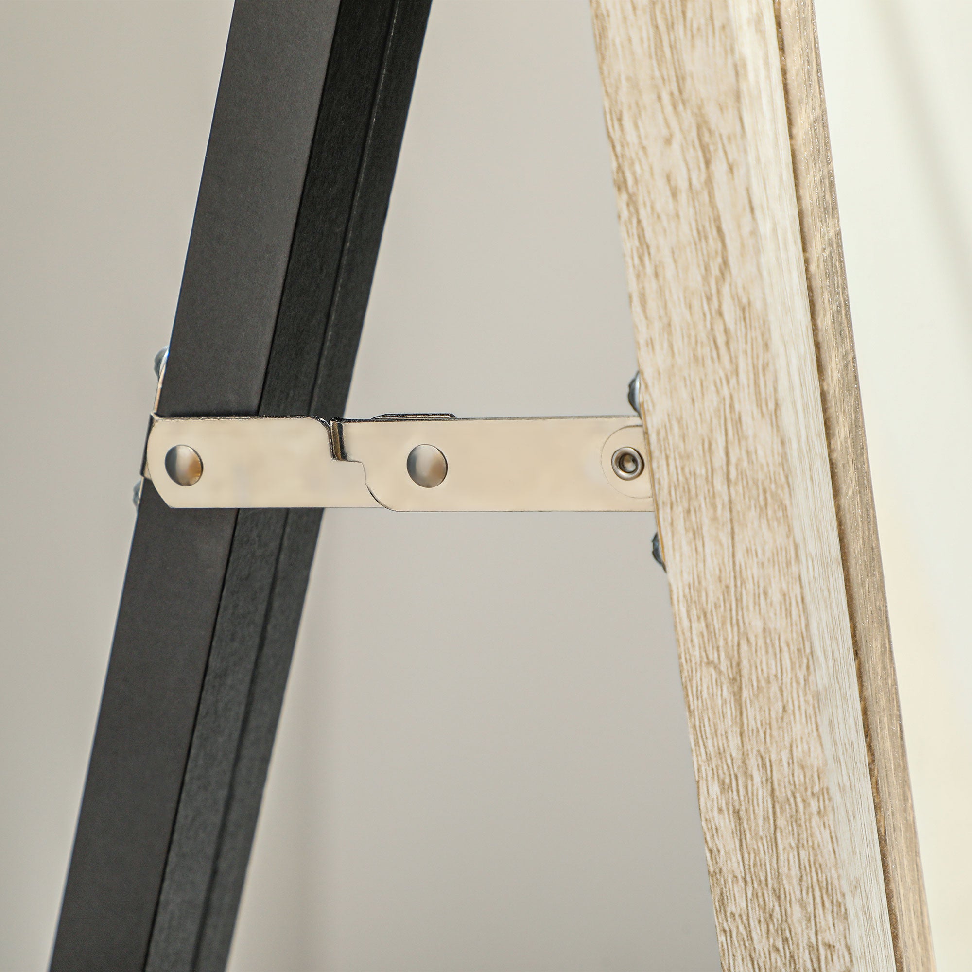 162.6 cm Two-Tone Full Length Mirror - White/Oak-Tone