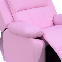 Kids Sofa Armchair Toddler Recliner Children's Chair Lounger Games Chair PU Leather w/ Storage (Pink)