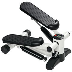 SPORTNOW Mini Stepper Machine, with LCD Monitor, Non-Slip Pedals, White