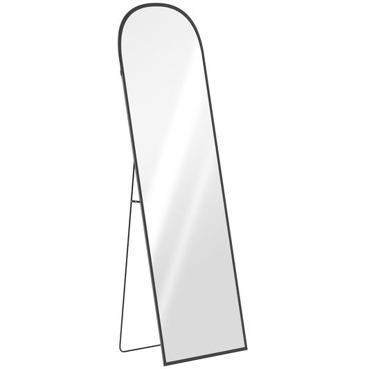 165cm Aluminium Frame Standing Mirror - Black