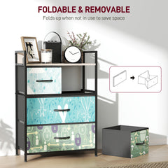 4-Drawer Chest of Drawers - Blue