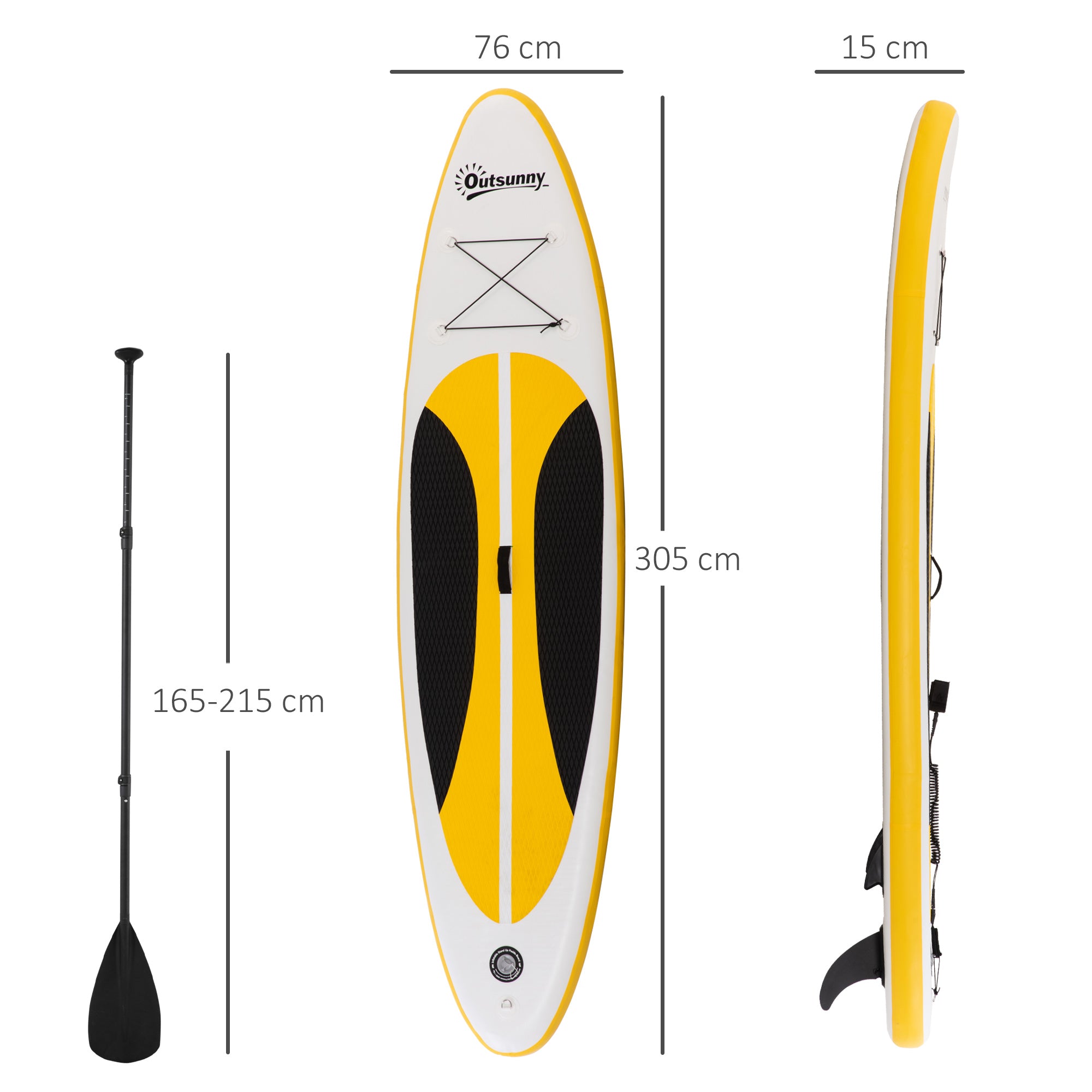 10' x 30" x 6" Inflatable Stand Up Paddle Board, Non-Slip & Ultra-Light Deck with ISUP Accessories, Adj Paddle, Backpack Bag, and Three Bottom Fins, for Youth Adults Beginner, White