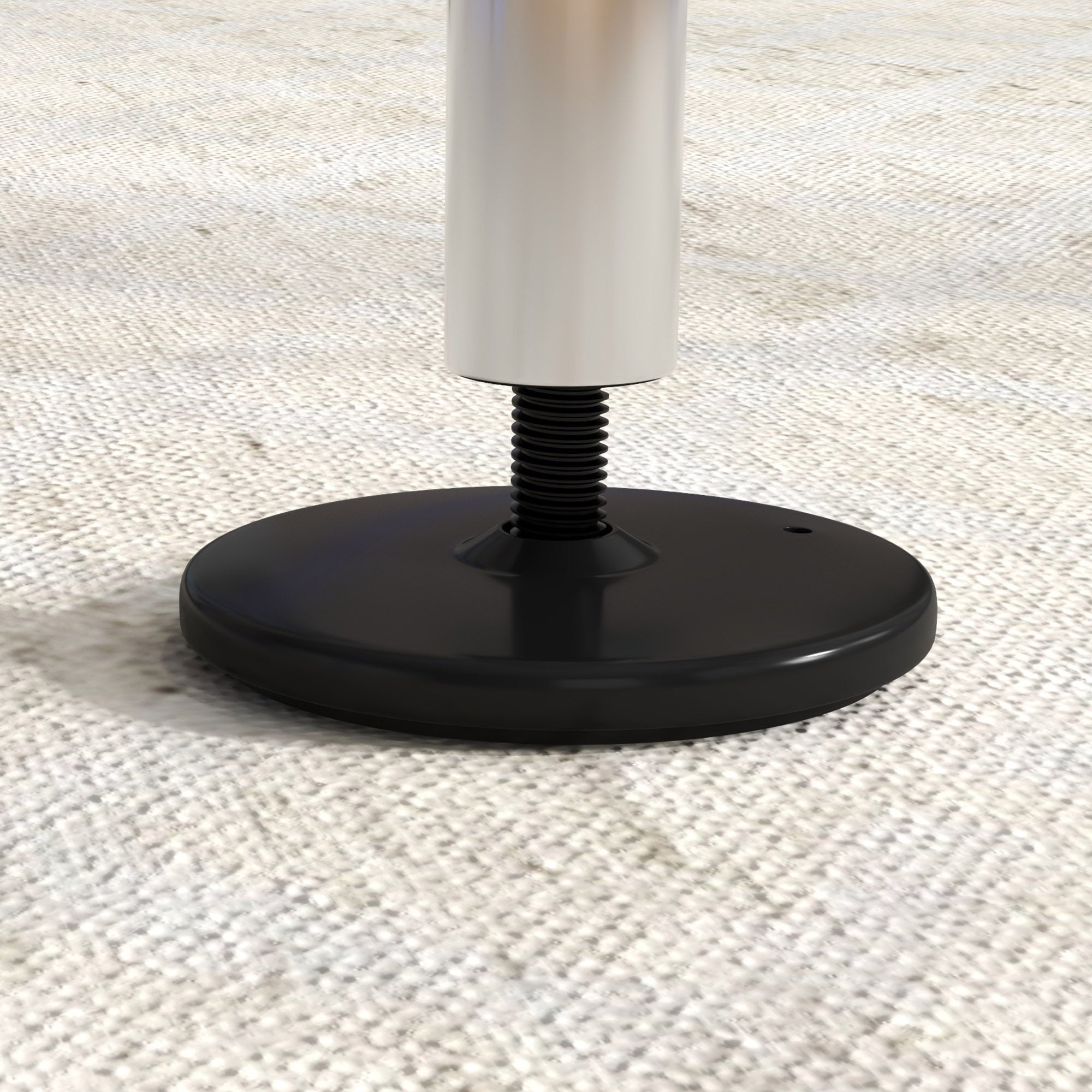 Adjustable Height, Foldable Kids Gymnastics Bar w/ Non-slip Rubber Floor Rings, for 3+ Years, Purple