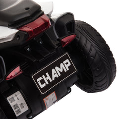 Kids Electric Motorcycle Ride-On Toy, with Three Wheels, Music, Horn, Lights