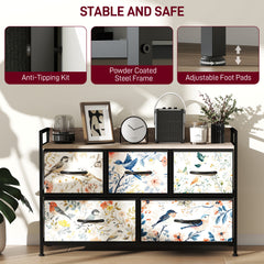 5-Drawer Chest of Drawers - White