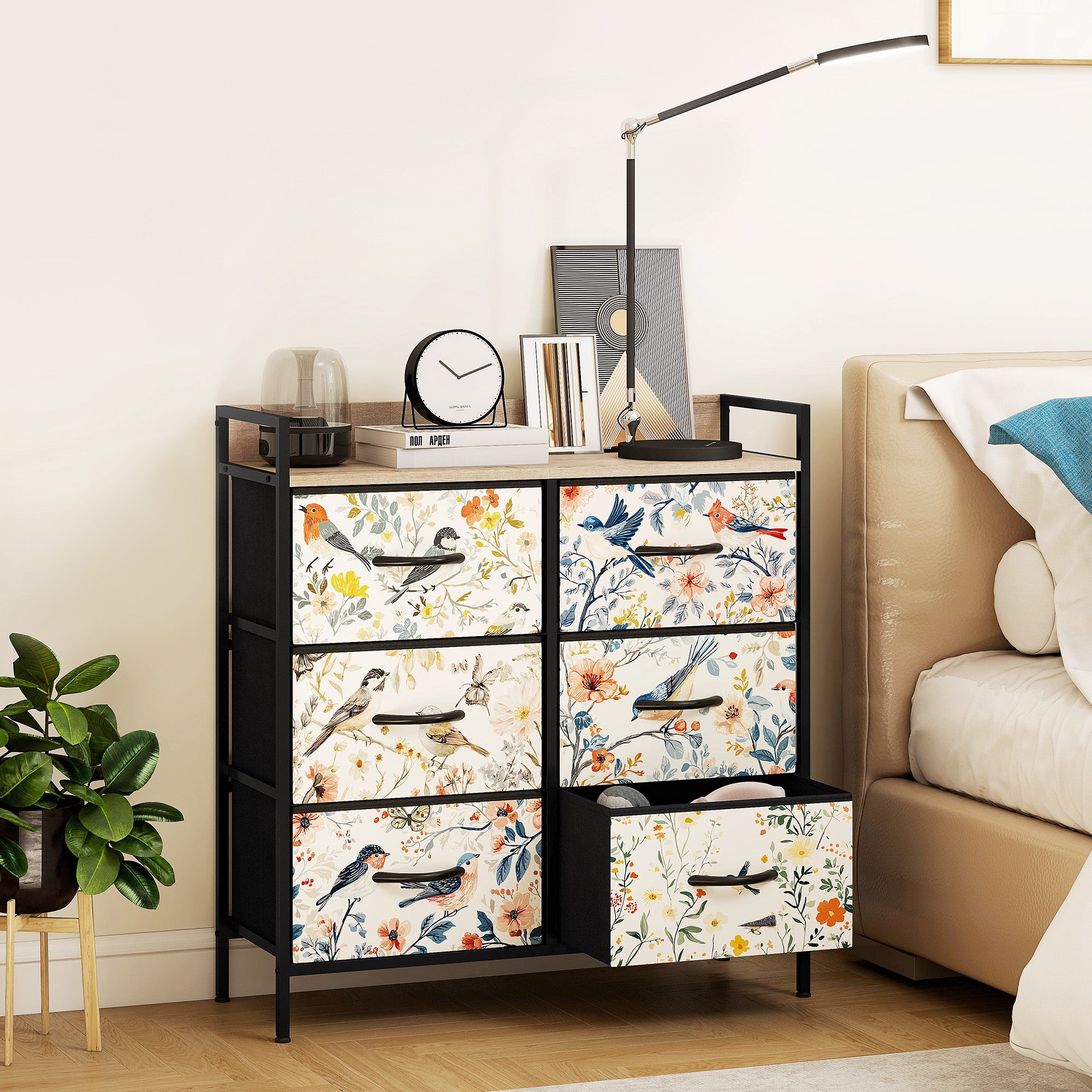 6-Drawer Chest of Drawers - White