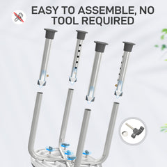 Fynco - 360° Swivel Shower Chair, Height Adjustable Aluminium Shower Stool with Non-Slip Feet for Disabled, Elderly, Grey