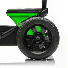 AIYAPLAY Pedal Go Kart for Kids 2-5 Years, with Silent EVA Wheels, Metal Frame, Green
