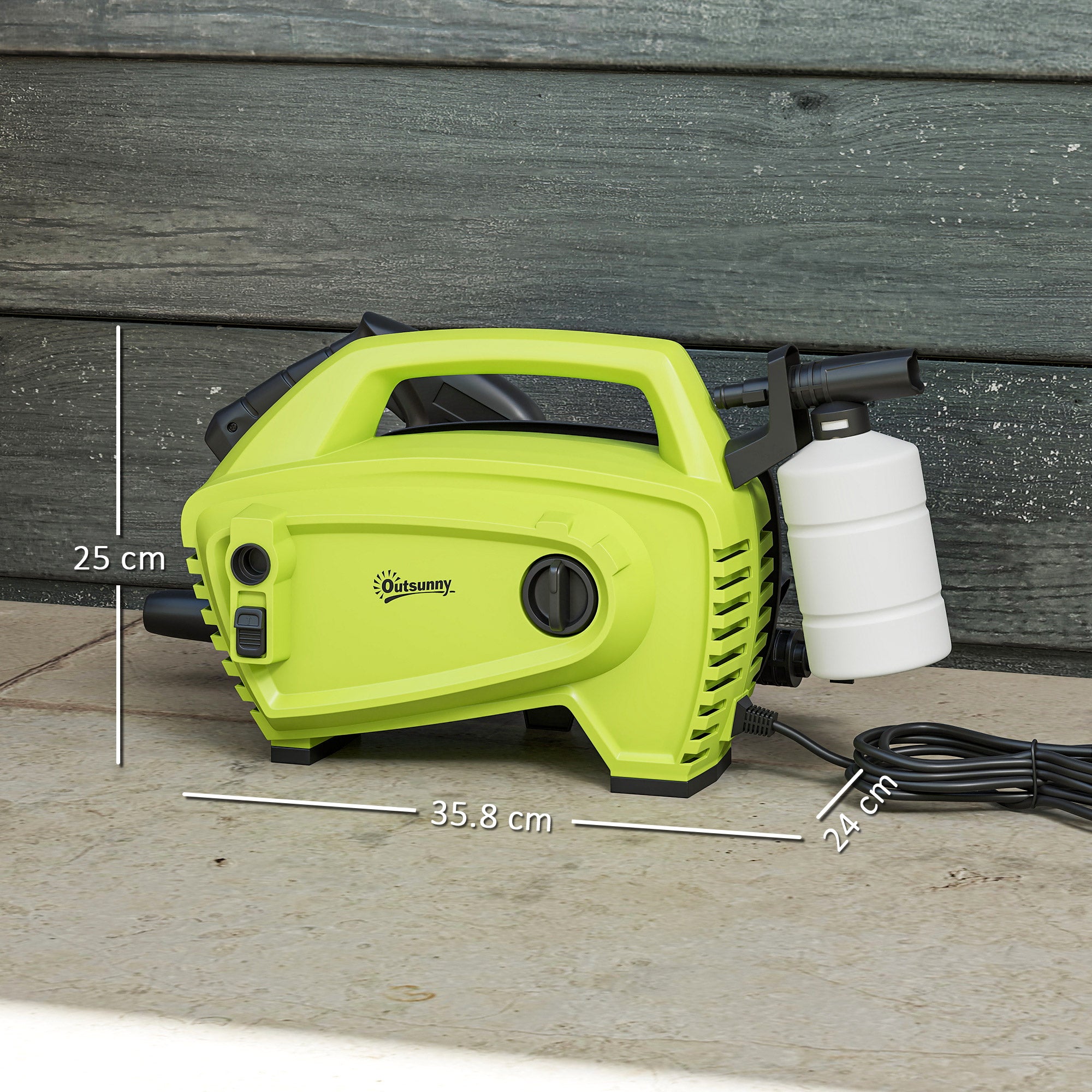 1600W 130-Bar Pressure Washer - Green