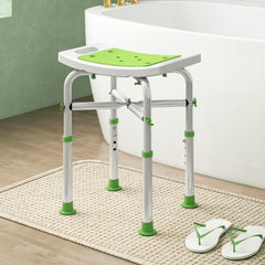 Fynco - 44-51.5cm Aluminium Frame Shower/Bath Stool - Green