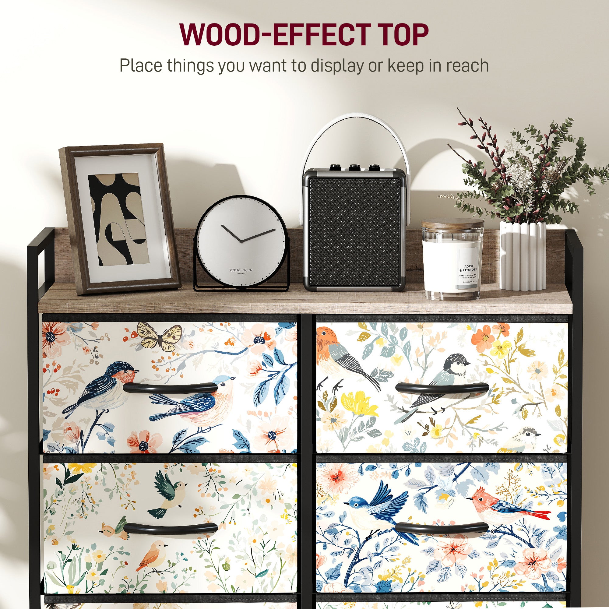 8-Drawer Chest of Drawers - White