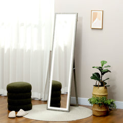 Full Length Mirror, with Adjustable Outer Light, Grey
